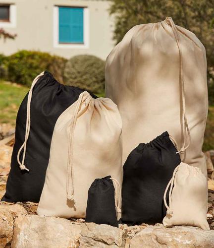 Westford Mill Recycled Cotton Stuff Bag - BLK - XXS